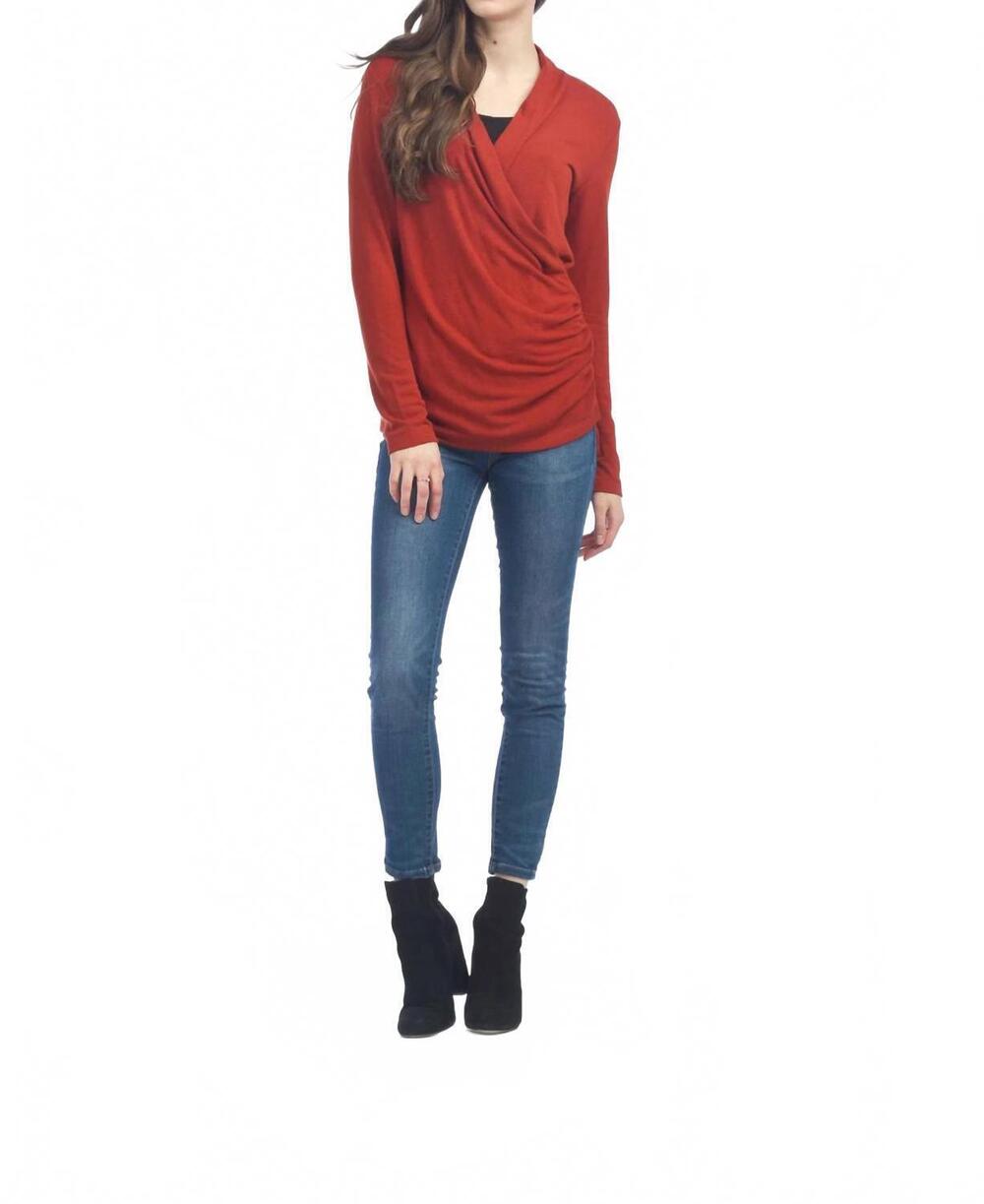 NEW PAPILLON crossover rouching side top in rust